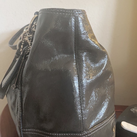 Coach Patent Leather Shoulder Bag - Picture 3 of 9